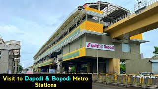 Pune Metro Vlog 273  Visit to the Dapodi amp Bopodi Metro Stations [upl. by Dael]