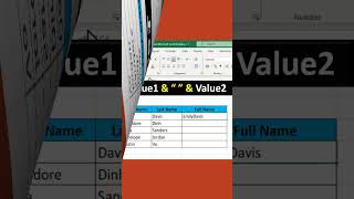 Concatenate Two or More Columns Data in MS Excel using Ampersand  Combine Data from Cells in Excel [upl. by Arnie4]