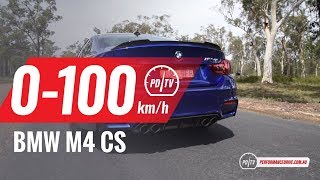 2018 BMW M4 CS 0100kmh amp engine sound [upl. by Denna]