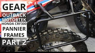 Gear Honda CRF300L amp Rally Outback Motortek Pannier Frame Install amp Enduristan Monsoon Evo Panniers [upl. by Chandless]