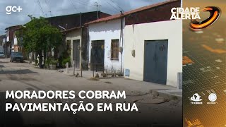 Moradores do São Cristóvão cobram pavimentação em rua do bairro  Cidade Alerta CE [upl. by Oruasi989]