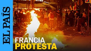 ELECCIONES FRANCIA  Noche de protestas en París tras la victoria de la ultraderecha de Le Pen [upl. by Nimesh]