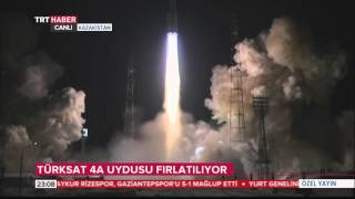 TÜRKSAT 4A UYDUSUNUN FIRLATILIŞ ÂNI [upl. by Assisi]