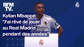 Real Madrid la présentation officielle de Kylian Mbappé au stade SantiagoBernabeu en intégralité [upl. by Pascha]