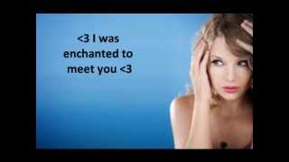 Enchanted Taylor Swift Lyrics [upl. by Ahsim555]