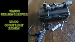 WADSN Airsoft Surefire M640C Scout Light replica Review [upl. by Reg]