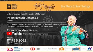 Mumbai Sanskriti 2022  Pt Hariprasad Chaurasiajis performance  Flute  Indian Classical Music [upl. by Fillbert]