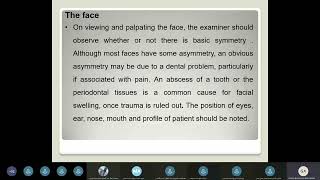 Extraoral examination part 1 [upl. by Sonya761]