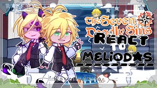 The Seven Deadly Sins React to Meliodas  12  🇧🇷 🇺🇸 🇪🇦  MeliZabeth  Zeldris ▸ Rαkellyαkirα [upl. by Tavish]