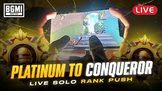 🔥Platinum to Conqueror Rank Push Live  bgmi bgmilive bgmishorts bgmihighlights 🚀 [upl. by Innoj397]