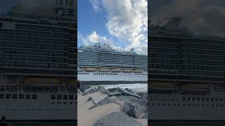 Sun Princess sailing away from Port Everglades shorts sunprincess princesscruise cruiseship [upl. by Harbird]