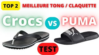 🌴TOP 2  Meilleur TongClaquette Hommefemme 2022  Comment Choisir sa paire de tong  Crocs VS Puma [upl. by Noelyn]