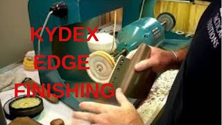 DIY kydex holster edge buffing  getting a mirror finish [upl. by Deeann516]