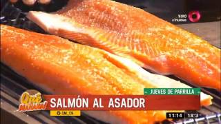 Jueves de parrilla salmón al asador y brochette de pescado [upl. by Sidwel146]