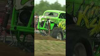 Baddest Mega Truck Ever Built 👑 kingsling shorts monstertruck [upl. by Lrigybab]