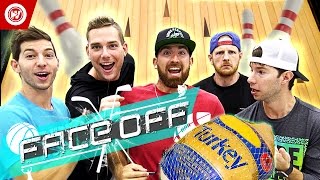 Dude Perfect Thanksgiving Turkey Bowling  FACE OFF [upl. by Alleuqcaj]