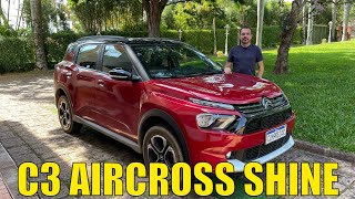 Avaliação Citroën C3 Aircross Shine 5 lugares  Custobenefício para quem precisa de espaço [upl. by Akeemat]