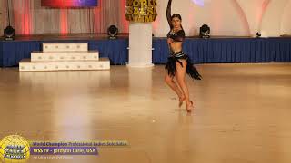 WSS19  Jordynn Lurie Pro Ladies Solo Salsa World Champion [upl. by Eecyak]