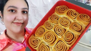 Zimtschnecken mit FrischkäseCinnamon rolls with Cream cheese [upl. by Eirena]