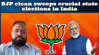 DrAbhishekMishra BJP clean sweeps crucial state elections in India [upl. by Nagad]