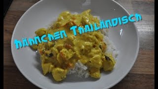 Thailändisch kochen  Hähnchen in Kokosmilch  Gutes aus dem Pott [upl. by Atalanti]