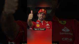 Carlos Sainz about the quotI wanna see P3quot guy 🤣 f1 formula1 source CEVALogistics [upl. by Verla613]