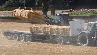 ClaasFendtKrone   Strohbergung  Baling Straw 2018 12 [upl. by Sula716]