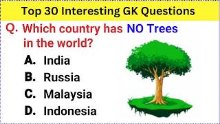 Top 30 Gk Question and Answer  Best Gk Questions and Answers  Gk Quiz in English  GK GS Question [upl. by Cutcheon965]