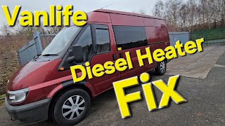 Fixing The Noisy Diesel Heater Pump  Vanlife [upl. by Fredella]