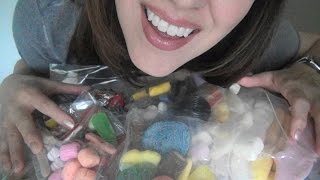 SassEsnacks ASMR  Swedish Candies  Scandinavian Sweets  Sockerbit Candy  Eating Sounds [upl. by Attah]