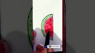 Easy drawing for kids funny comedy drawing ytshorts shorts jokes watermelon [upl. by Arad757]