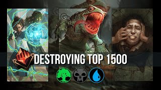 Stealing creatures and going unbeaten  Standard mythic MTG Arena [upl. by Wight]