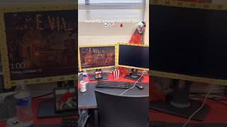 SPOOKY CUBICLE DECOR IDEAS 🤡 cubicaldecor corporatelife halloweendecor [upl. by Lytsyrk212]