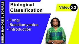 Biological Classification  NEET  Fungi  Basidiomycetes  Introduction  Neela Bakore Tutorials [upl. by Hamlani]