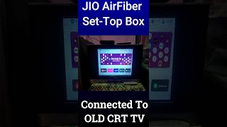 I connect Jio AirFiber SetTop Box to My Old CRT Tv in 2024 shorts viral jioairfiber [upl. by Knuth214]