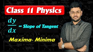 🔥Class 11 Physics ■ Concept of Derivative One Shot ■ Maxima amp Minima jeephysics neetphysics [upl. by Allyson579]