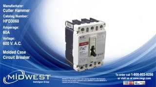 Cutler Hammer HFD3060 Circuit Breaker  For Sale [upl. by Jacoba]