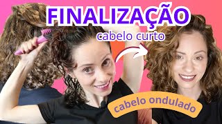 FINALIZAÇÃO PARA CABELO ONDULADO E CURTO [upl. by Wieren]