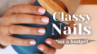 How to At Home Manicure  DIY Natural Nails with Salon Results [upl. by Arac]