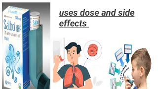 Salbo inhaler salbutamol uses dose and side effects [upl. by Naut]