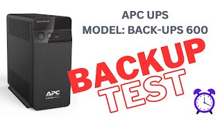 APC BackUPS 600 APC BX600CIN backup Time Test [upl. by Haran]