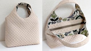 安定の使いやすさ！毎日持ちたいバッグの作り方 DIY Every Day Bag Tutorial [upl. by Danielle]