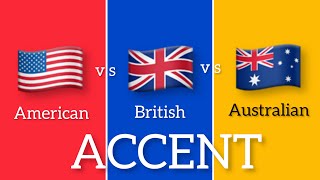 American vs British vs Australian Accent  USA vs UK vs Australian Accent [upl. by Eudosia433]