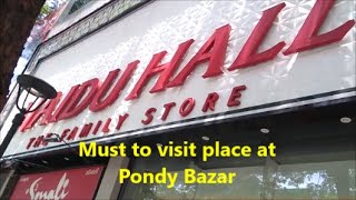 Naidu Hall Pondy Bazar Chennai  Shopping Visit Vlog [upl. by Wilona]