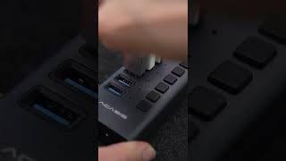 New Upgraded 10gbps 7 Ports USB Hub with Individual OnOff unboxing pc group hub acasis game [upl. by Pacificia]