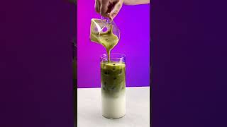 How to Make Vanilla Matcha Latte 💚 Shorts [upl. by Melvina]