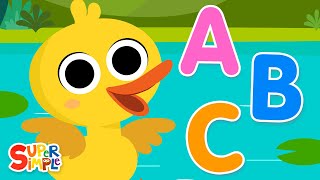 ABC Quack  Super Simple ABCs  Kids Alphabet Songs [upl. by Albina]