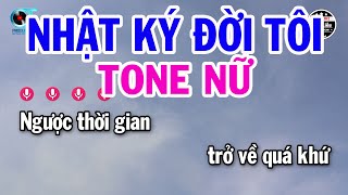 Karaoke Nhật Ký Đời Tôi Tone Nữ  Em  Nhạc Sống Mới  Karaoke Kim Liễu [upl. by Oninrutas]