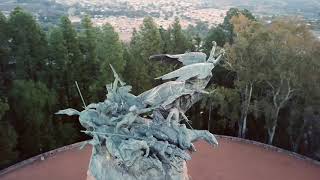 Cerro de la Gloria y Anfiteatro Drone View Mendoza Argentina [upl. by Jarl]