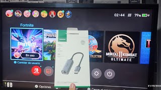 CABLE PARA CONECTAR TU NINTENDO SWITCH POR CABLE INTERNET EN 2024 [upl. by Marsland]